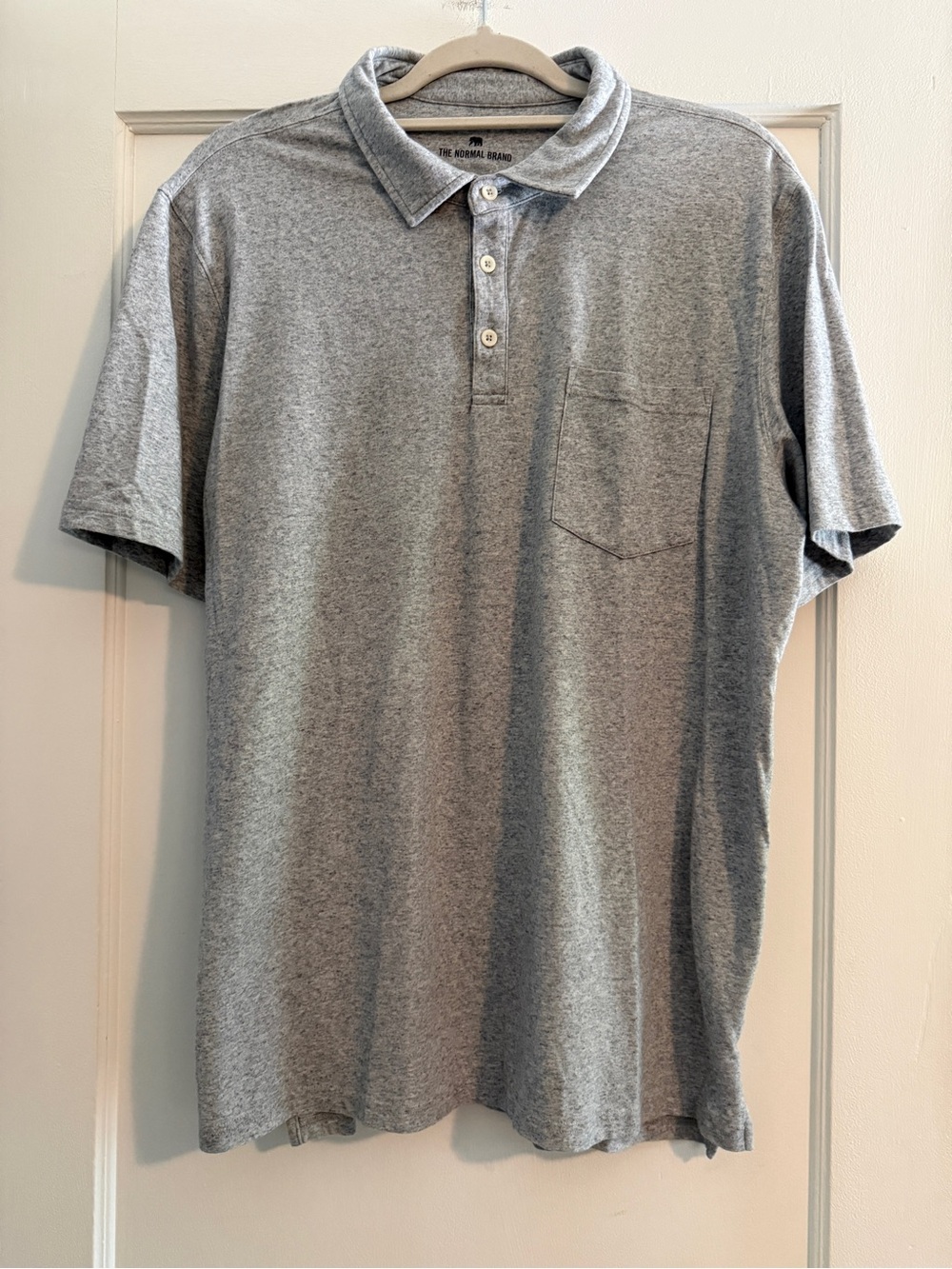 The Normal Brand Active Puremeso Everyday Polo Light Grey Size XL